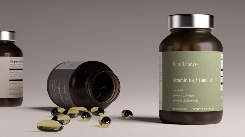 Vitamin capsule packaging design