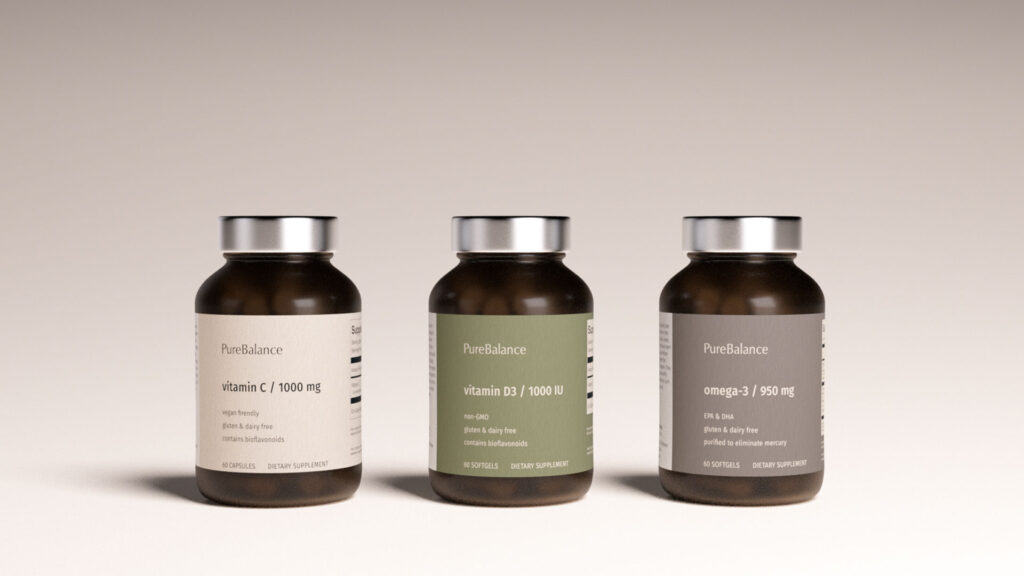 Nutrition supplement line packaging design